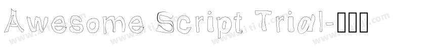 Awesome Script Trial字体转换
